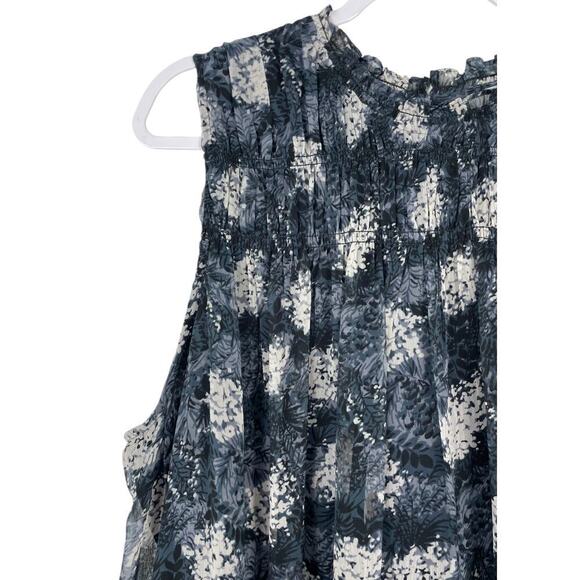 Joie Baltic Print Mini Dress Baltic Print XXL Floral Swing Trapeze Romantic - Picture 8 of 16